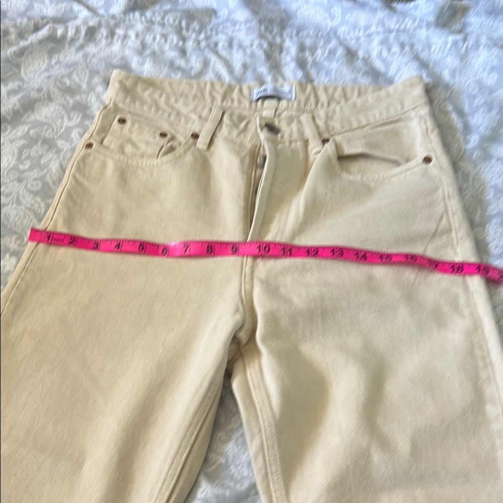 Zara woman Beige Straight Jeans - Picture 10 of 12